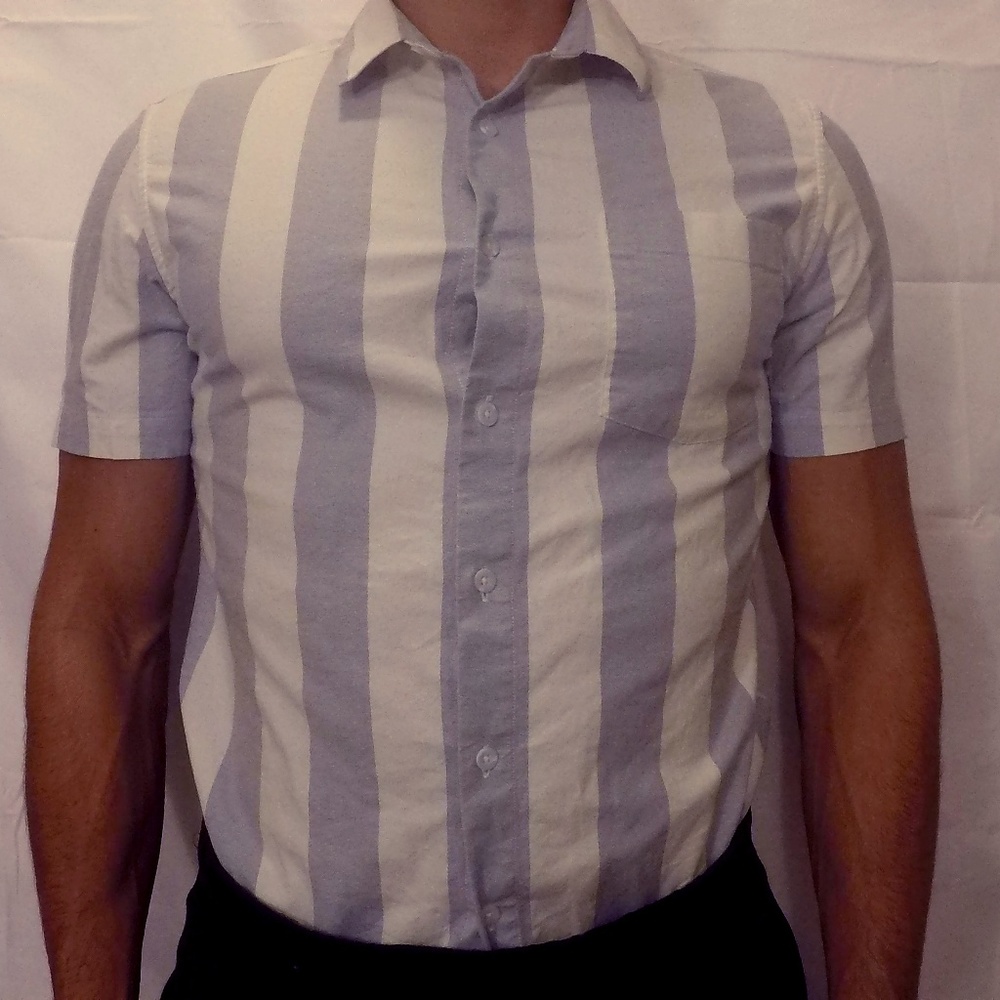 Topman Muscle Fit Short Sleeve Button Up